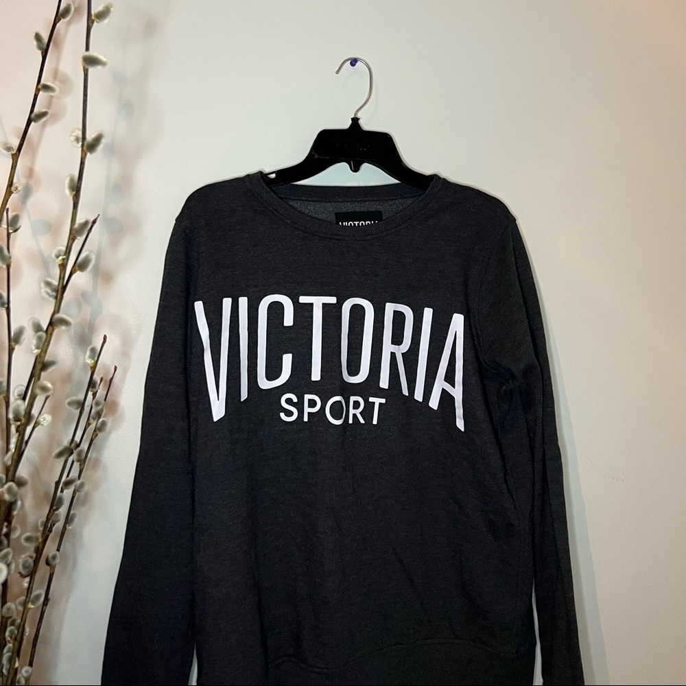 Victoria Secret Spot gray sweatshirt
